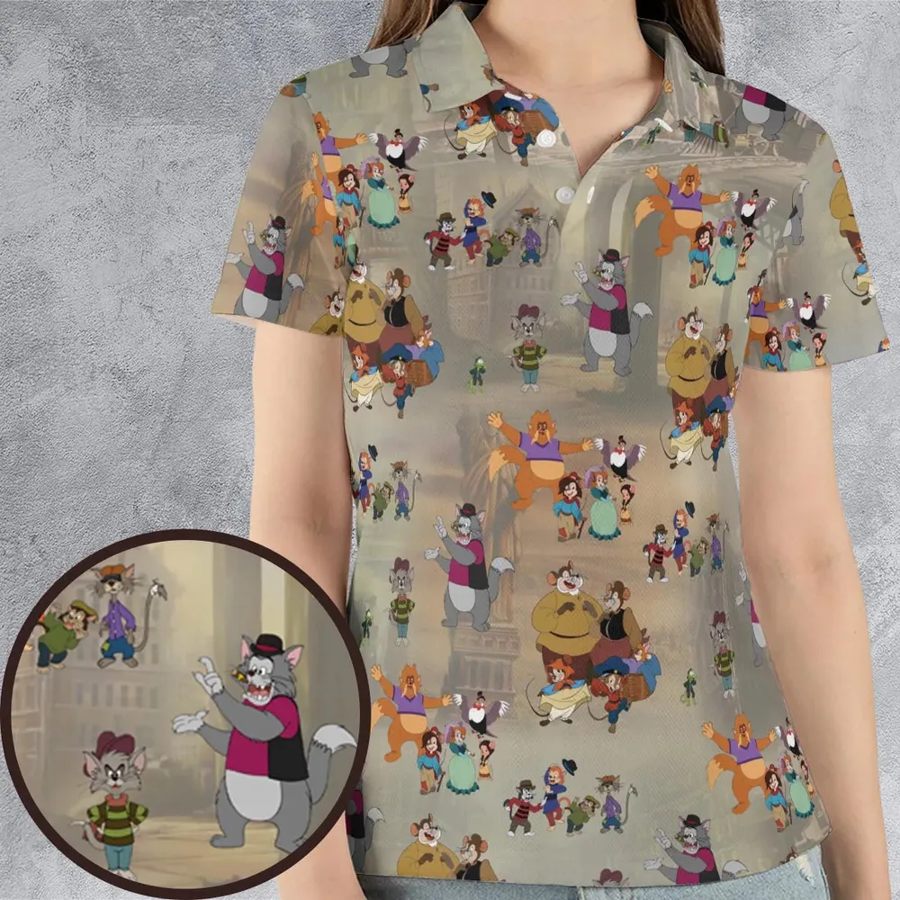 Somewhere Out There An American Tail AOP Men/Women Polo Shirt - 4