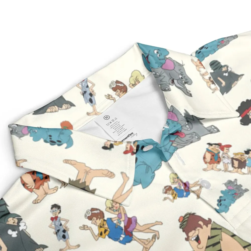 The Pebbles and Bamm Bamm Show Characters AOP Men/Women Polo Shirt - 3