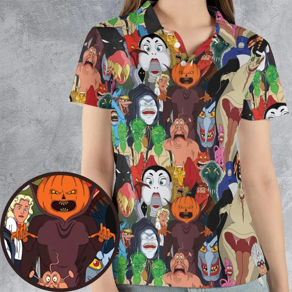 Ghostbusters Cartoons Villains AOP Men/Women Polo Shirt - 4