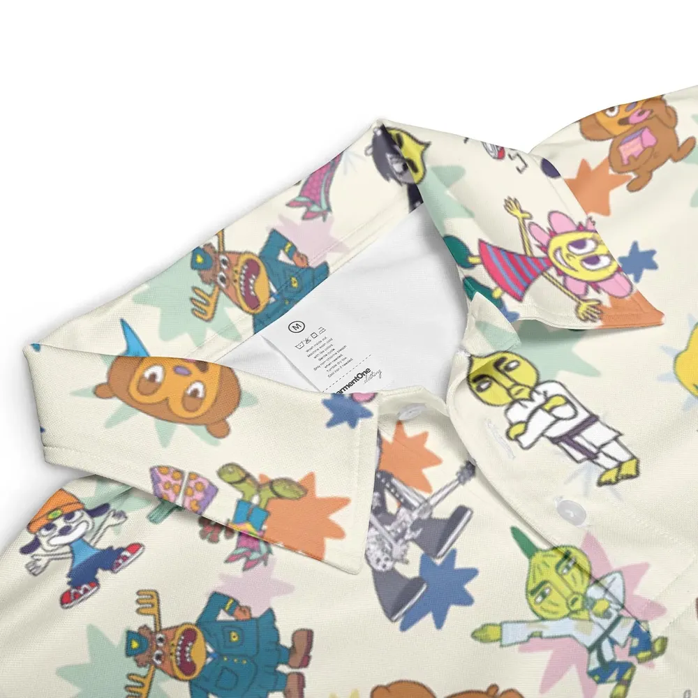 Parappa the Rapper Characters AOP Men/Women Polo Shirt - 3