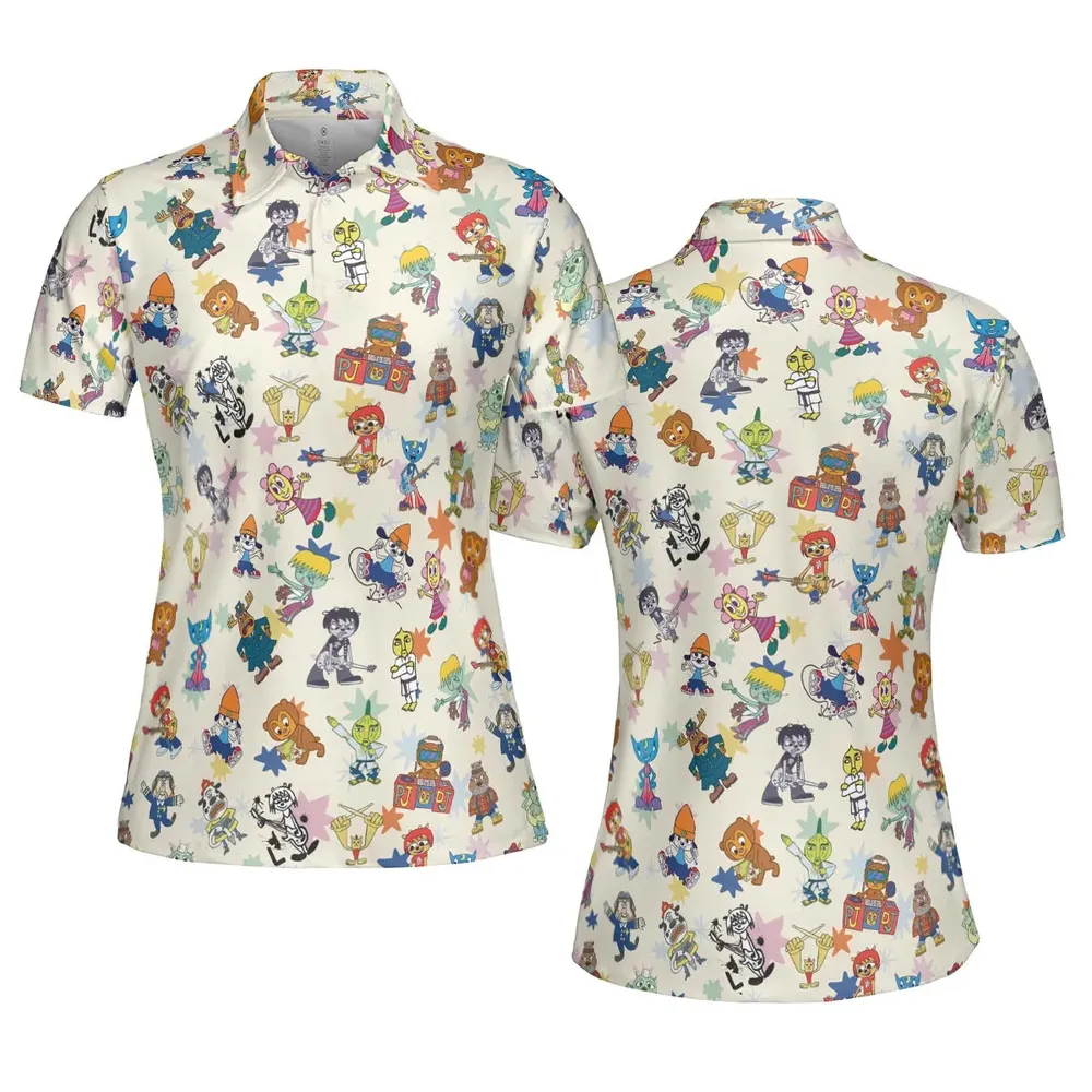 Parappa the Rapper Characters AOP Men/Women Polo Shirt - 5
