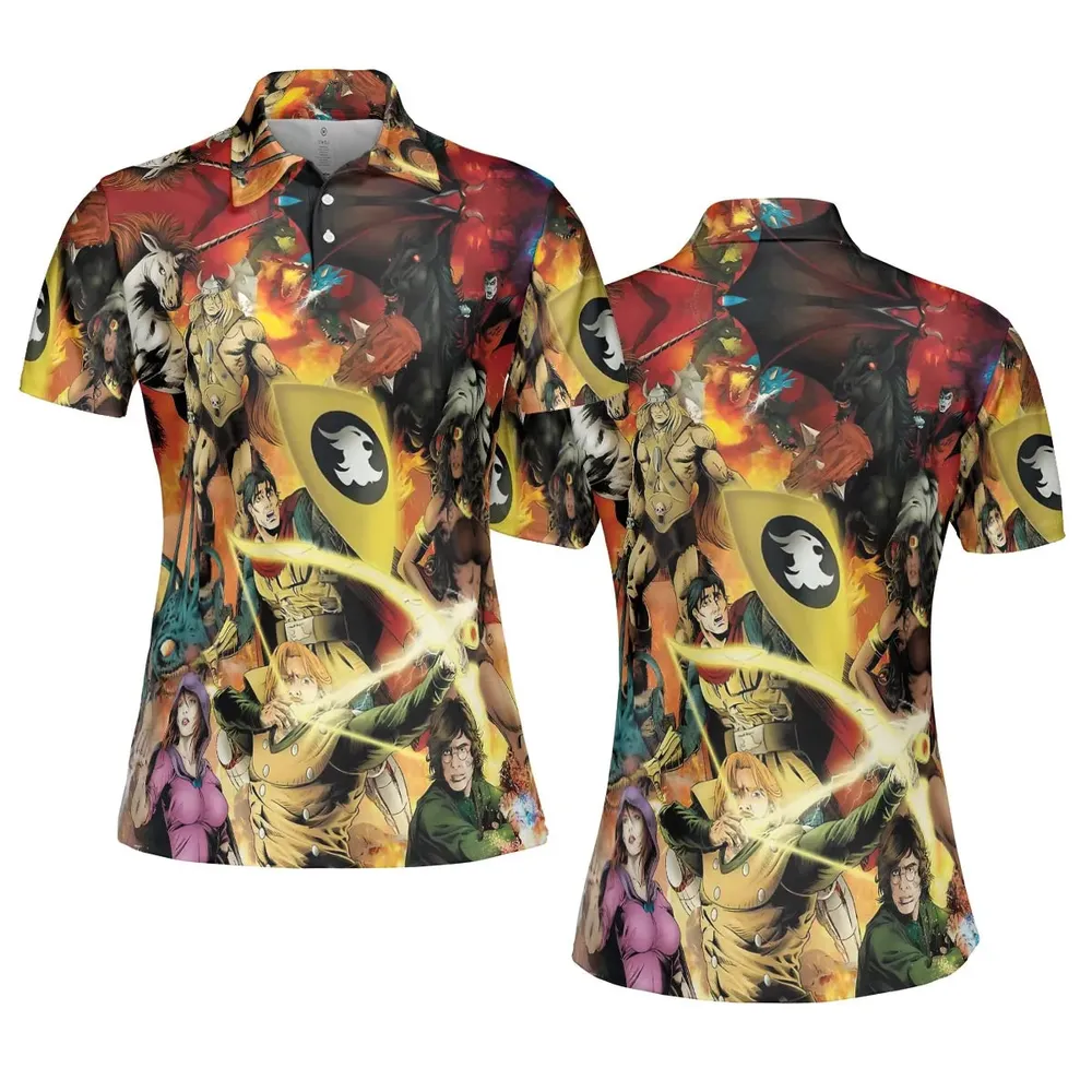 Great Power Dungeons AOP Men/Women Polo Shirt - 5