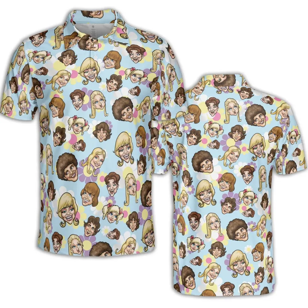 Retro TV The Brady Bunch Characters AOP Men/Women Polo Shirt - 2