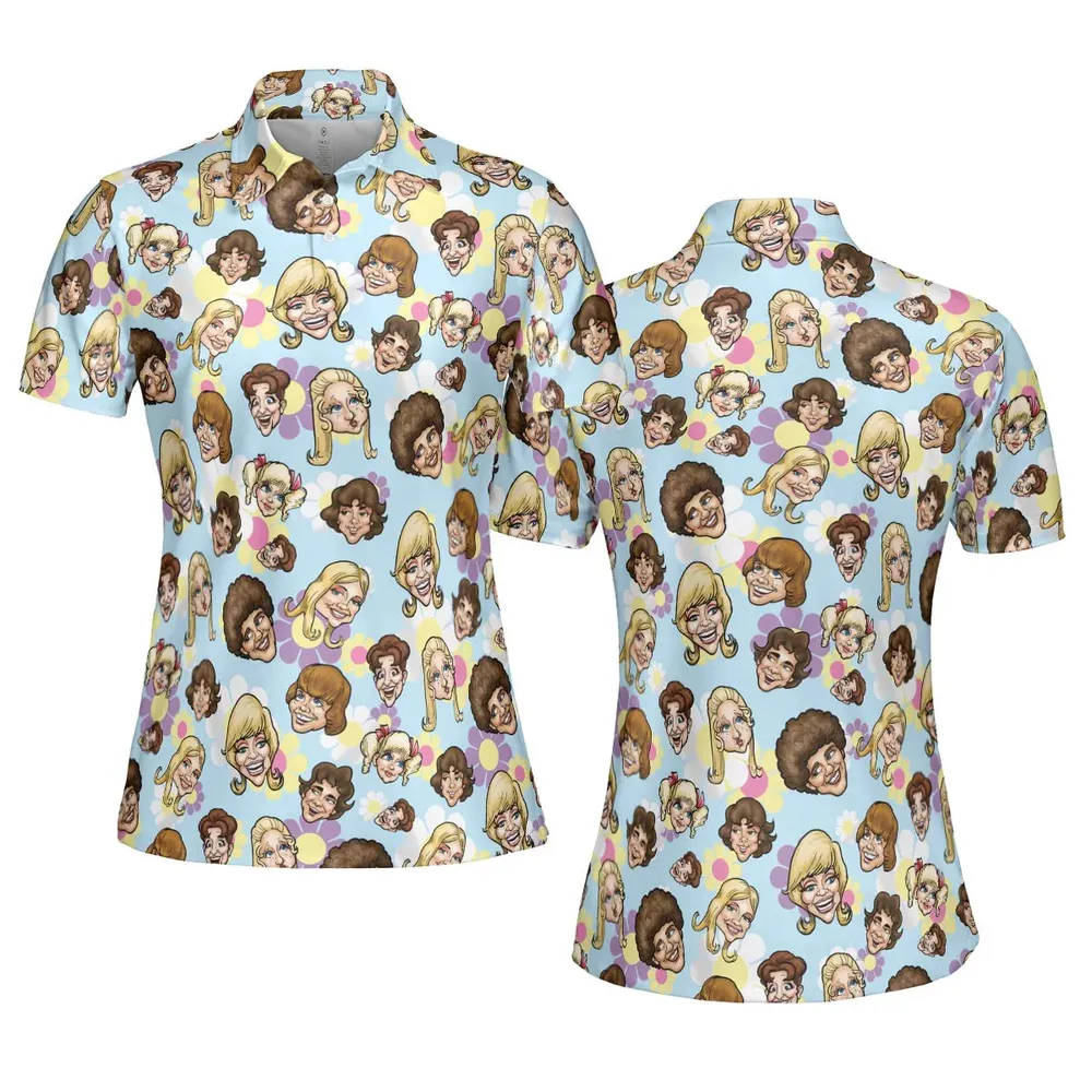Retro TV The Brady Bunch Characters AOP Men/Women Polo Shirt - 5