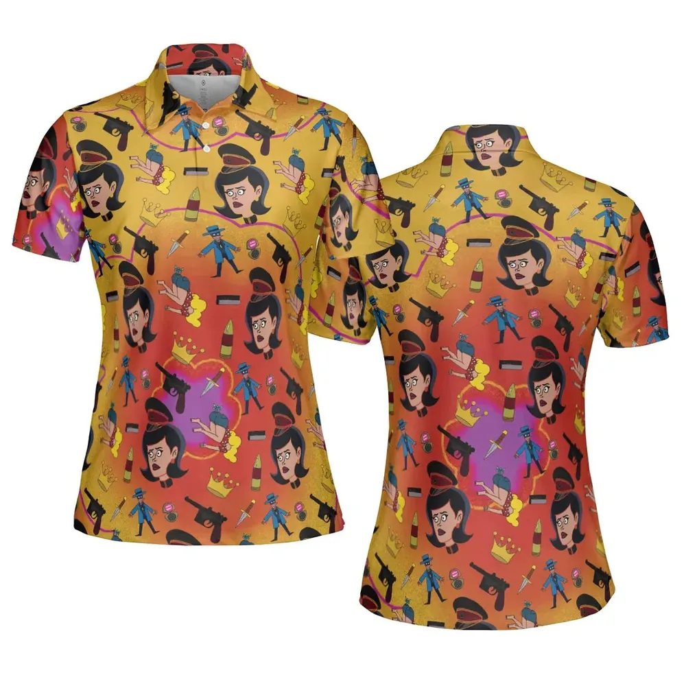 Dr. Girlfriend The Venture Bros AOP Men/Women Polo Shirt - 5