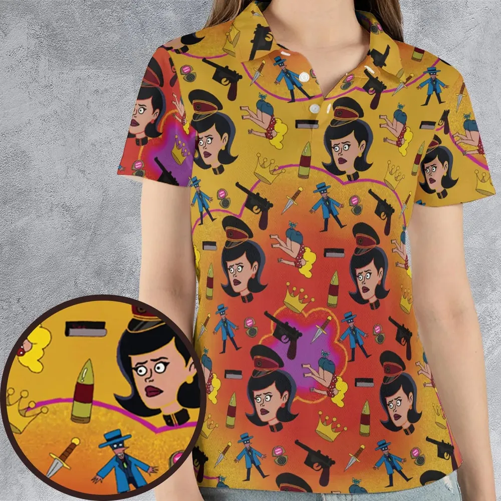 Dr. Girlfriend The Venture Bros AOP Men/Women Polo Shirt - 4