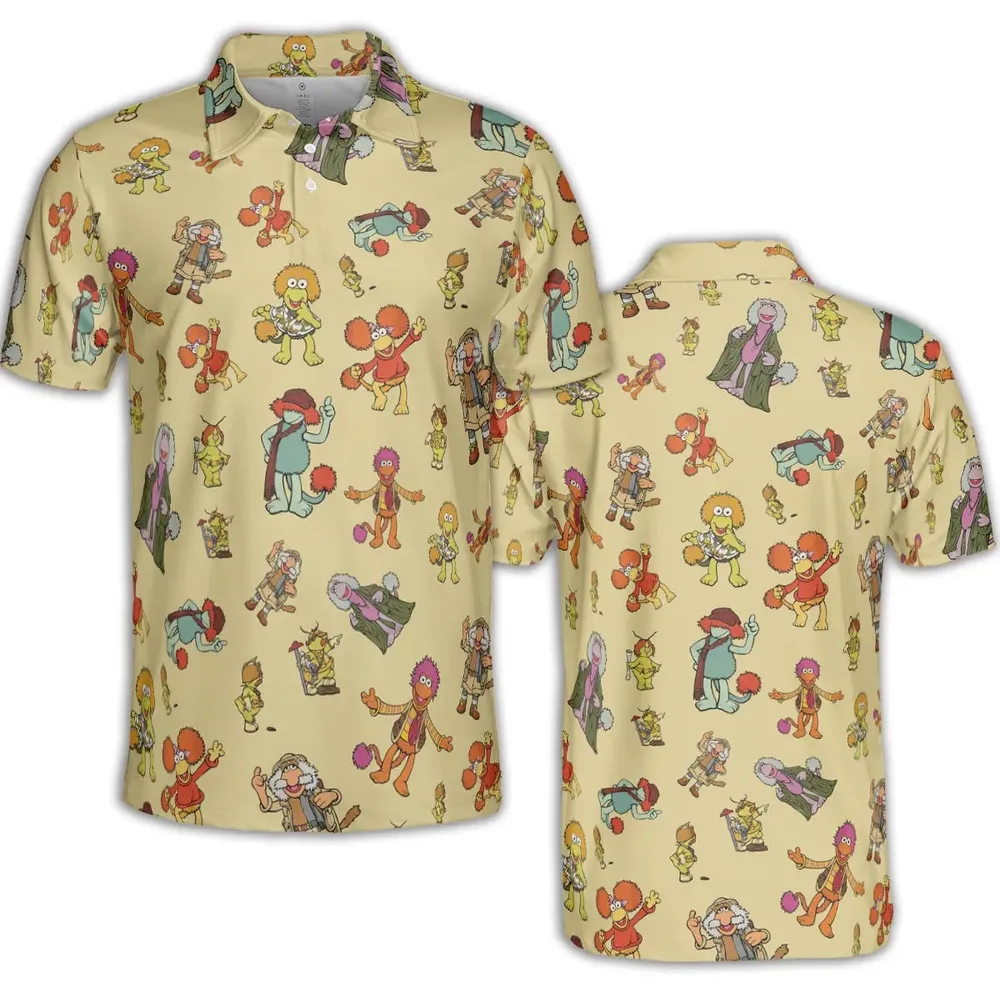 Fraggle Rock Characters AOP Men/Women Polo Shirt - 2