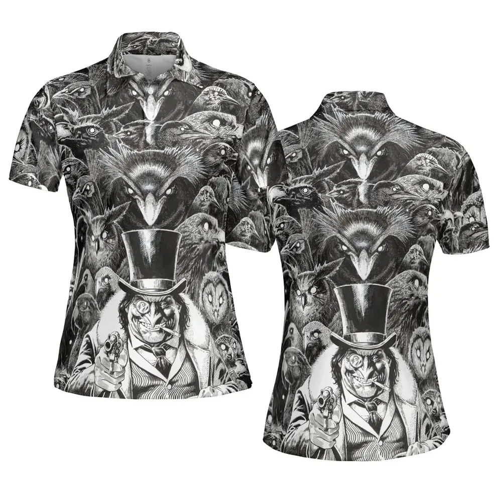 Umbrellas to Underworld Penguin AOP Men/Women Polo Shirt - 5