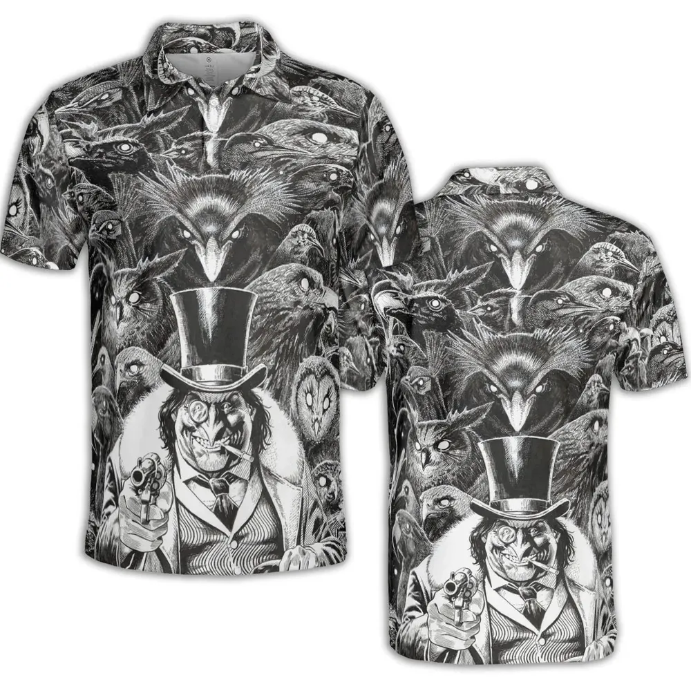 Umbrellas to Underworld Penguin AOP Men/Women Polo Shirt - 2