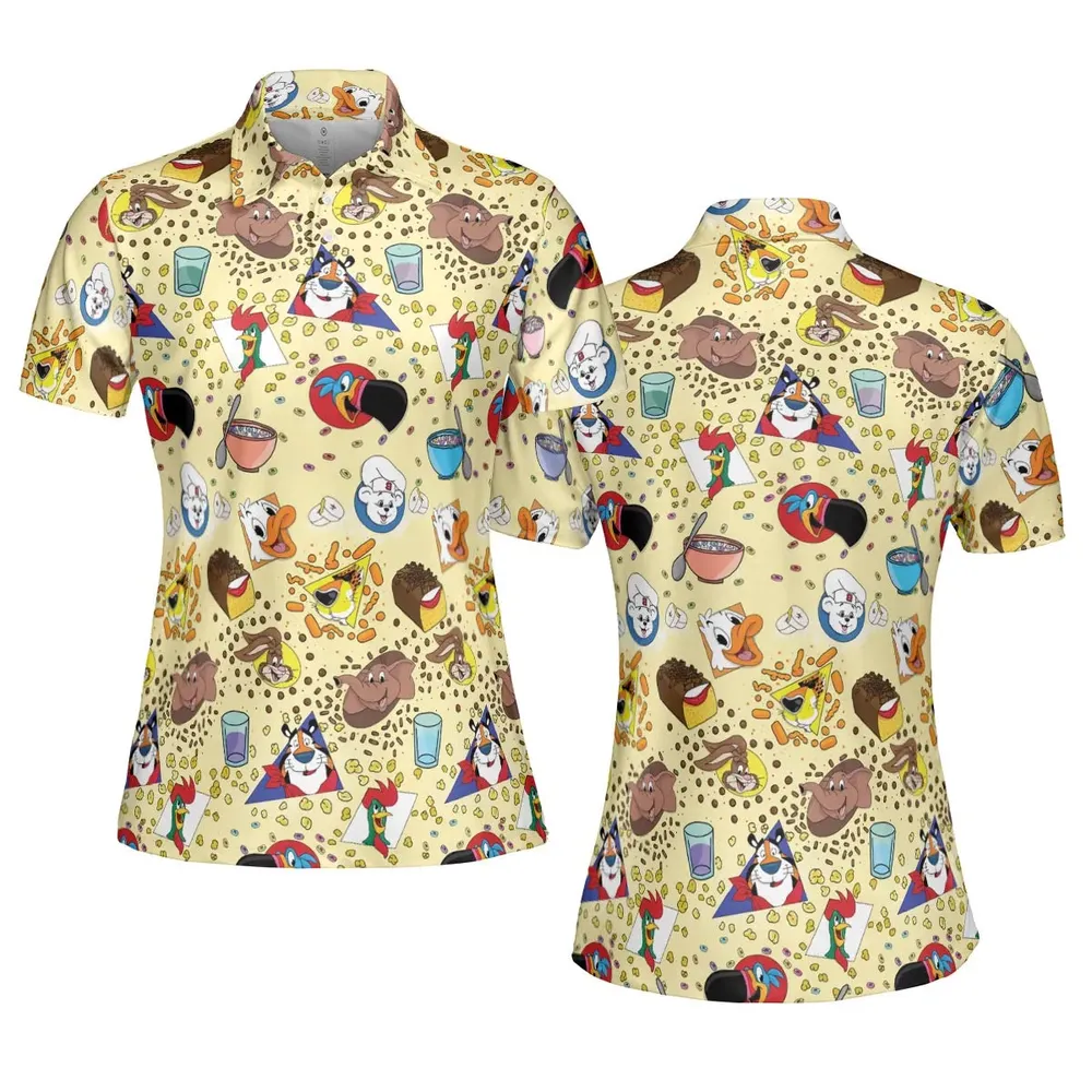 Bimbo Cheetos Cereal Mascot AOP Men/Women Polo Shirt - 5