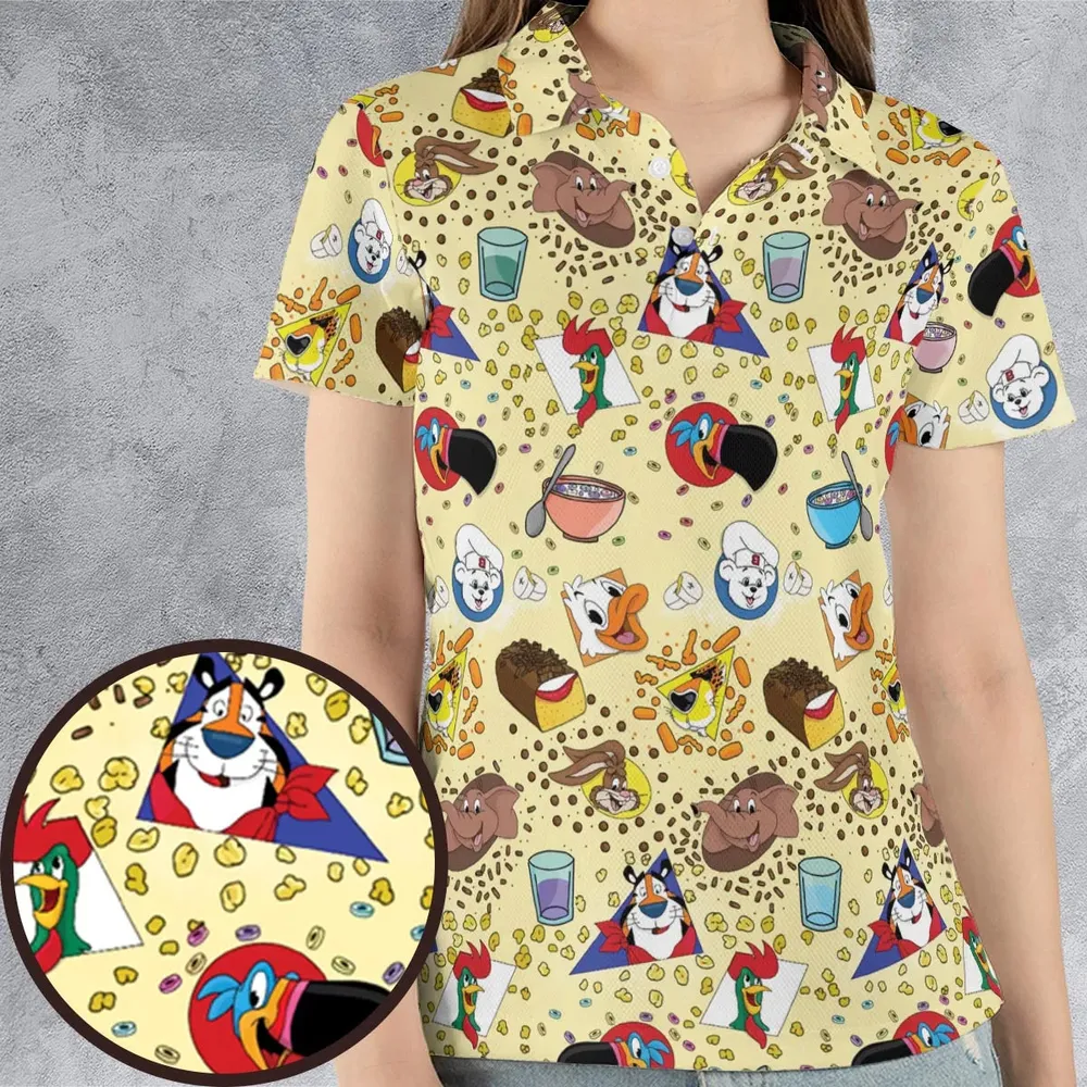 Bimbo Cheetos Cereal Mascot AOP Men/Women Polo Shirt - 4