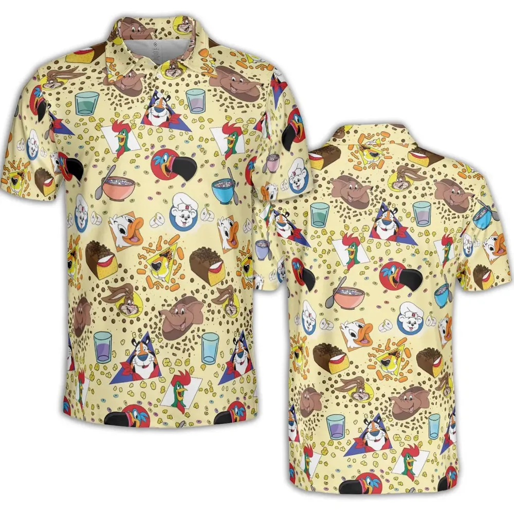 Bimbo Cheetos Cereal Mascot AOP Men/Women Polo Shirt - 2