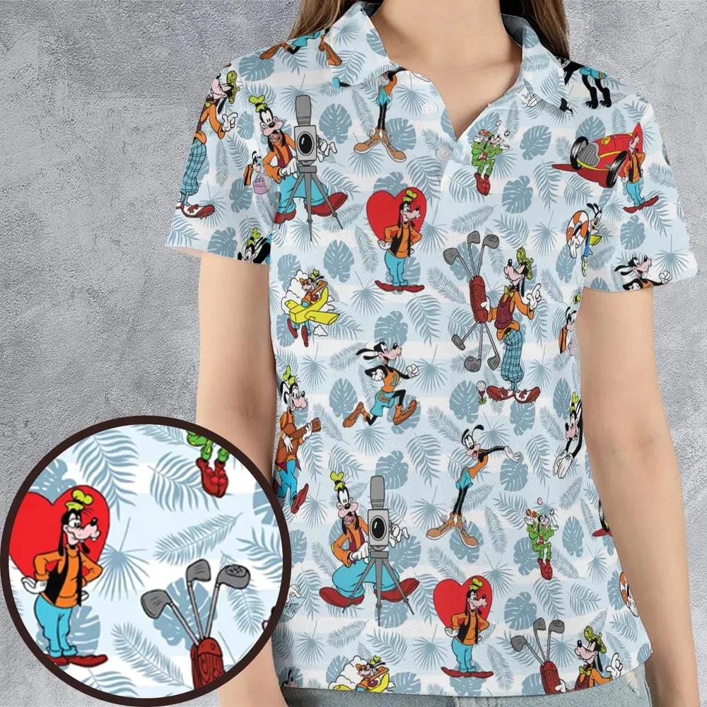 Goofy Be Mine AOP Men/Women Polo Shirt - 4