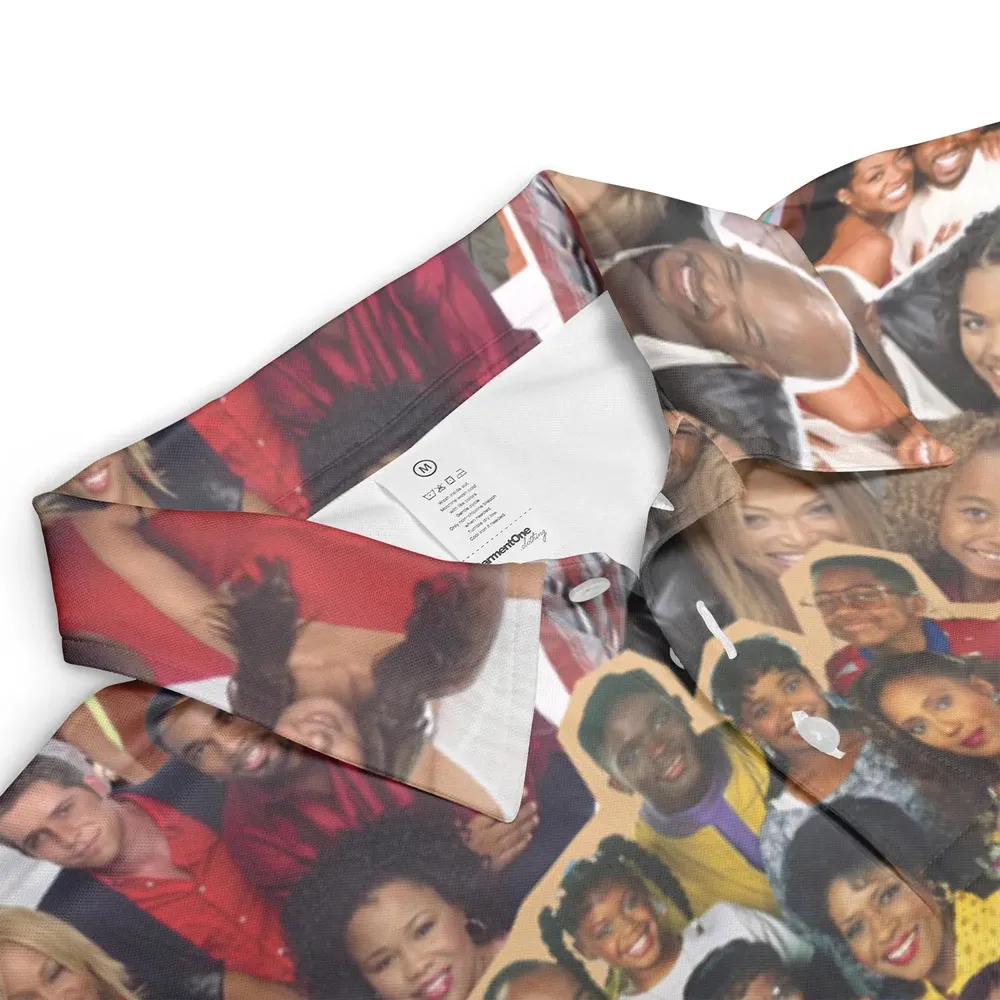Old Black Sitcom Shows Collage AOP Men/Women Polo Shirt - 3