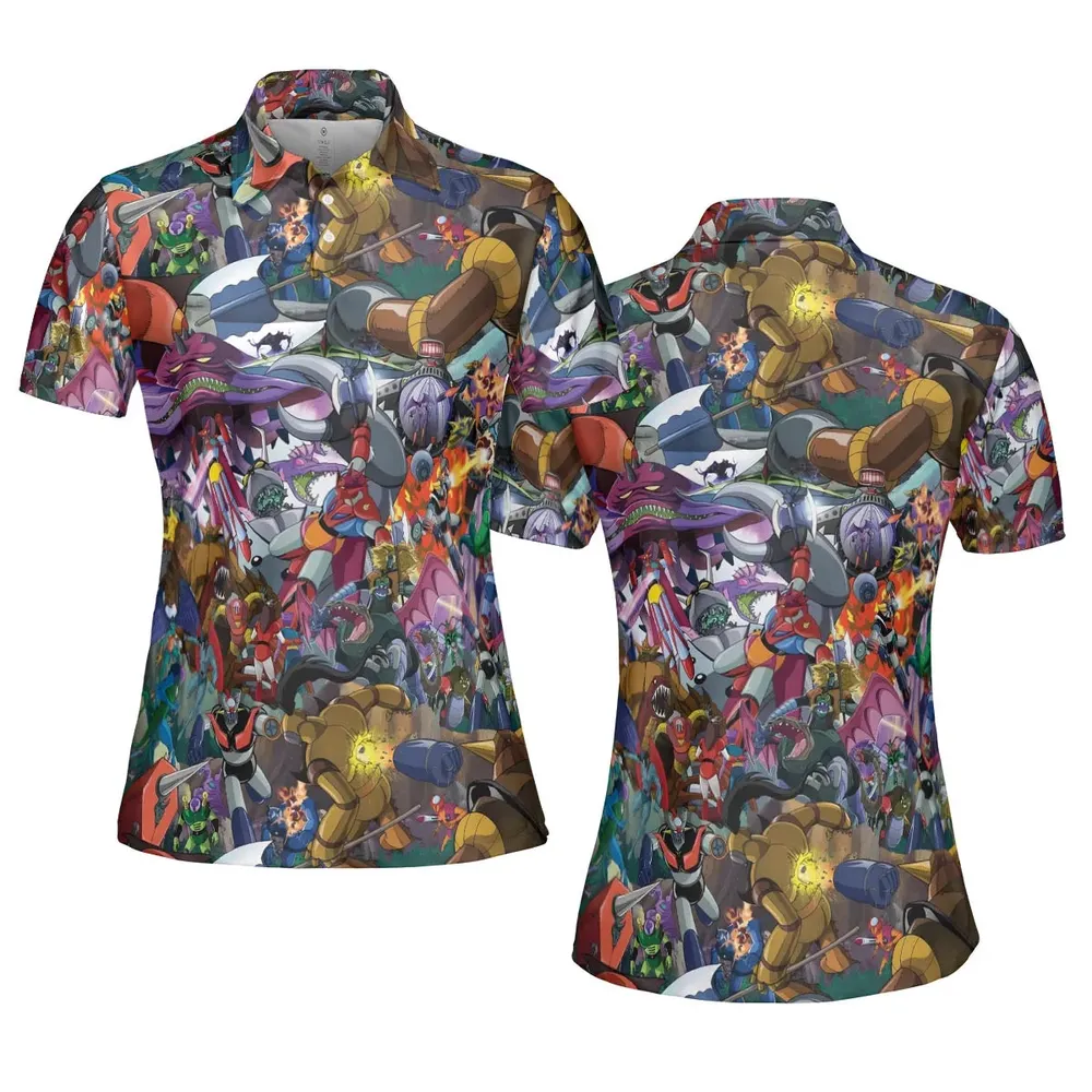 Shogun Warriors Battle AOP Men/Women Polo Shirt - 5