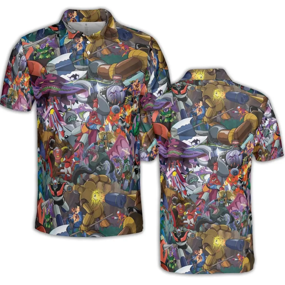 Shogun Warriors Battle AOP Men/Women Polo Shirt - 2