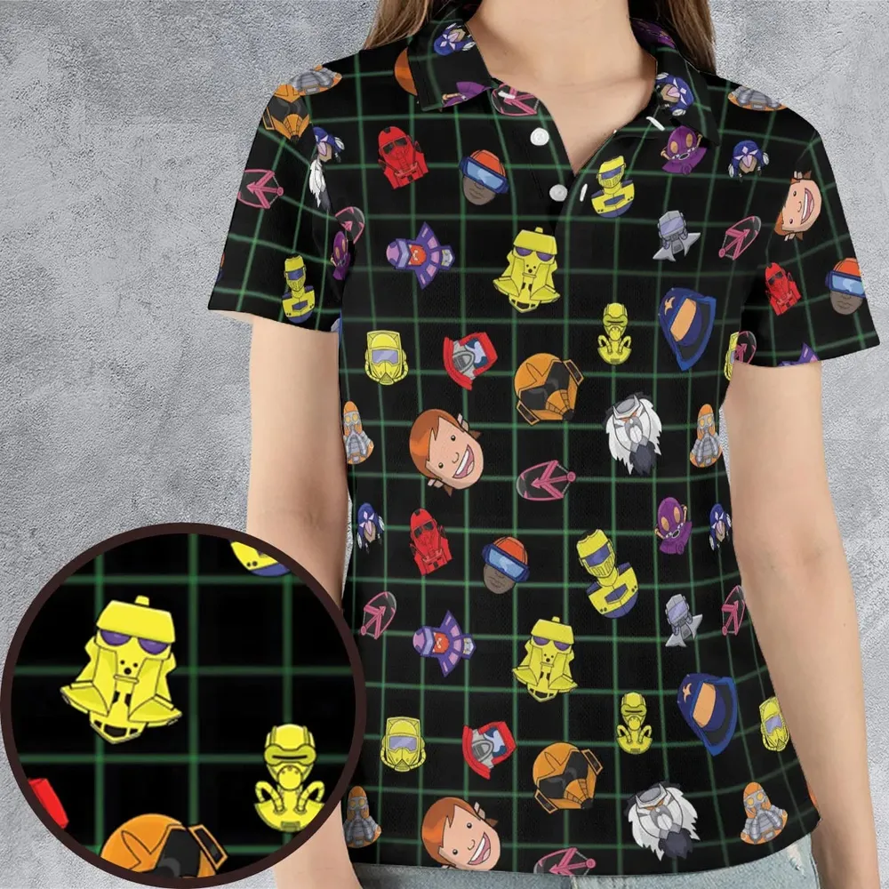 Retro 80s M.A.S.K Cartoon AOP Men/Women Polo Shirt - 4