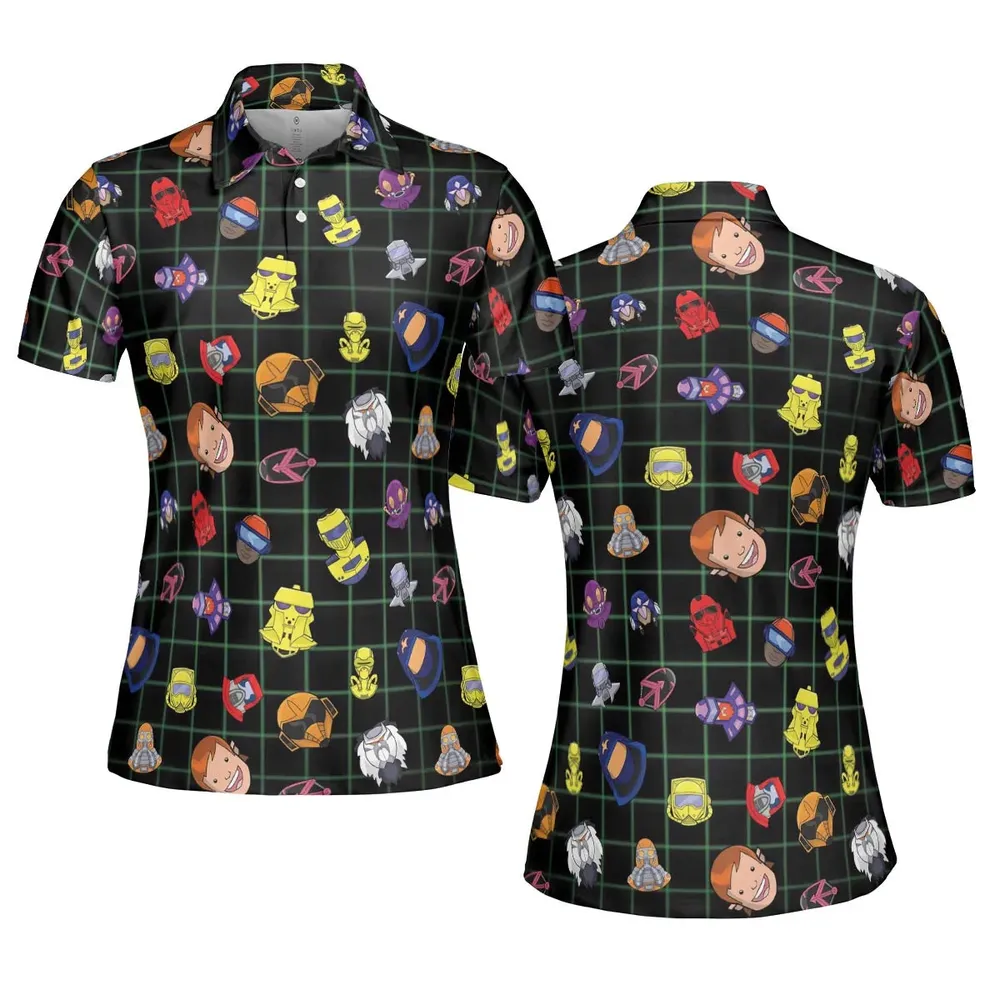 Retro 80s M.A.S.K Cartoon AOP Men/Women Polo Shirt - 5