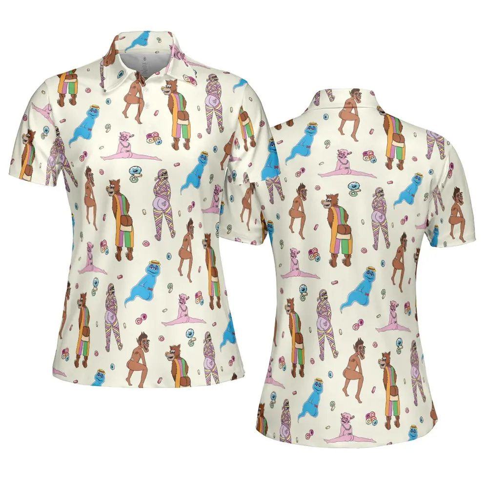 Cereal Monster Breakfast AOP Men/Women Polo Shirt - 5