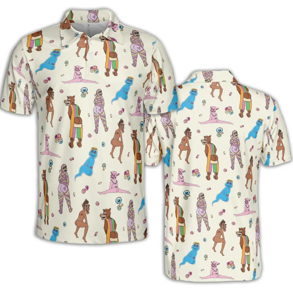 Cereal Monster Breakfast AOP Men/Women Polo Shirt - 2