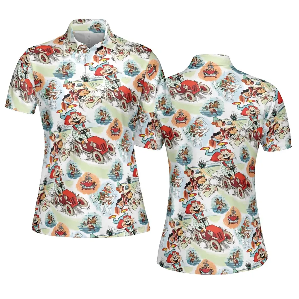Wind in the Willows Characters AOP Men/Women Polo Shirt - 5