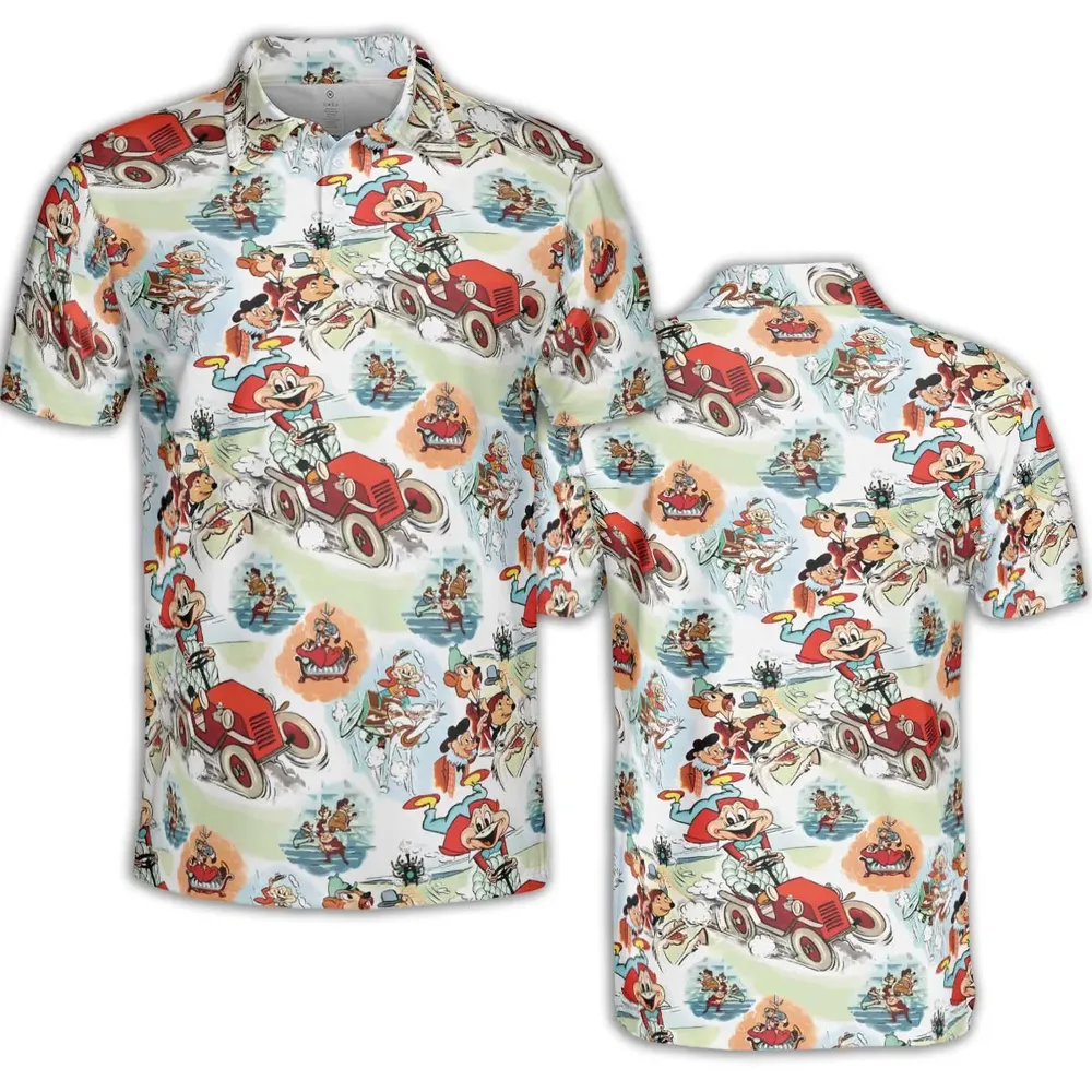 Wind in the Willows Characters AOP Men/Women Polo Shirt - 2