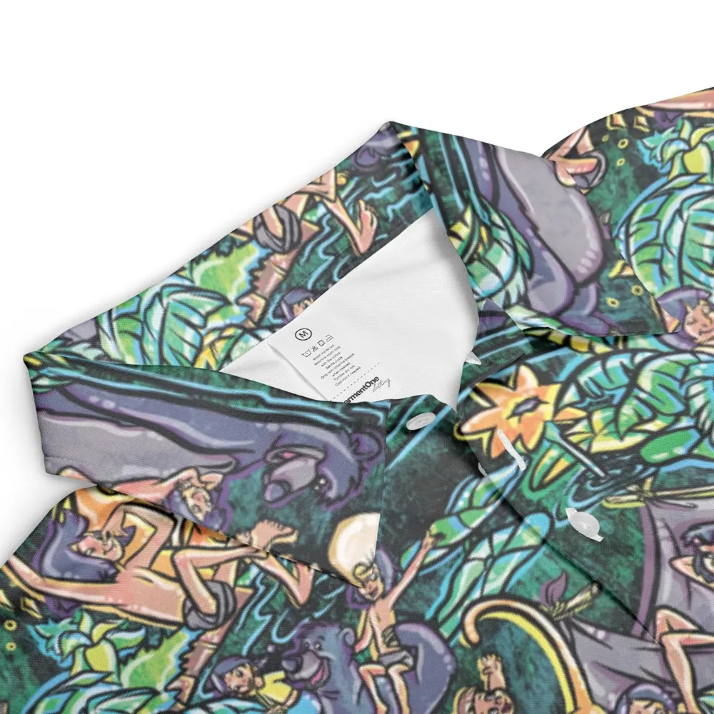 Best Friends Forever Mowgli and Baloo The Jungle Book AOP Men/Women Polo Shirt - 3