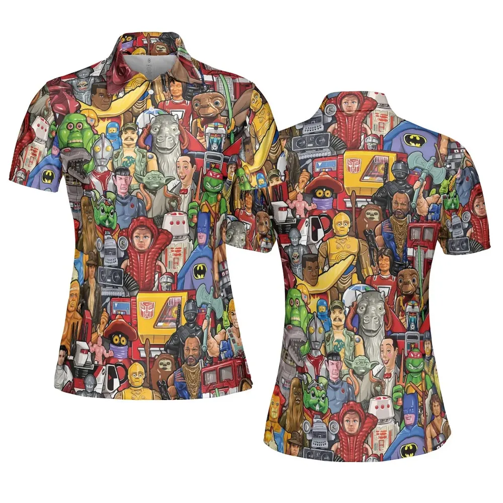 The Best Obscure 80s Toy Lines AOP Men/Women Polo Shirt - 5