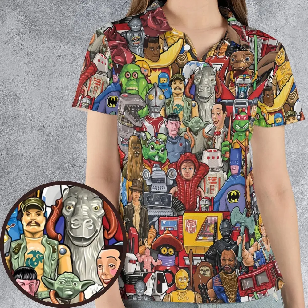 The Best Obscure 80s Toy Lines AOP Men/Women Polo Shirt - 4