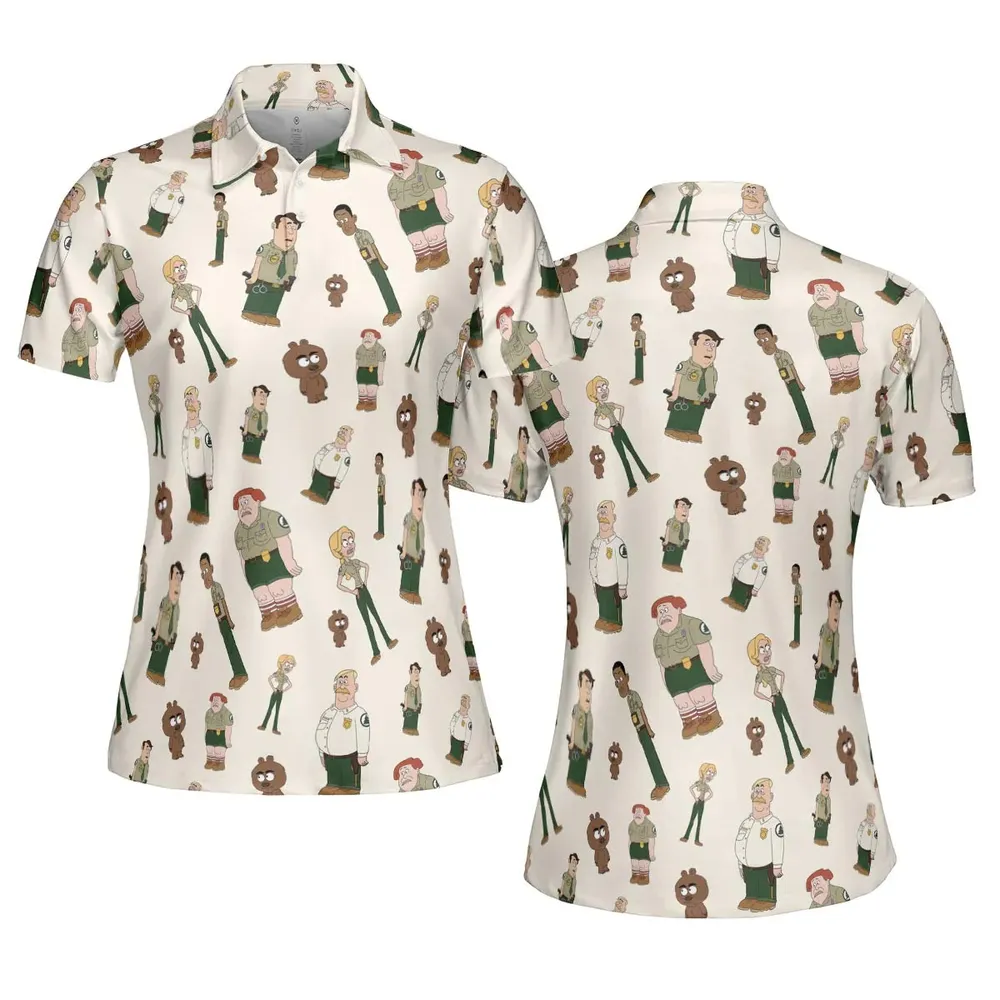Nature Calls Brickleberry AOP Men/Women Polo Shirt - 5