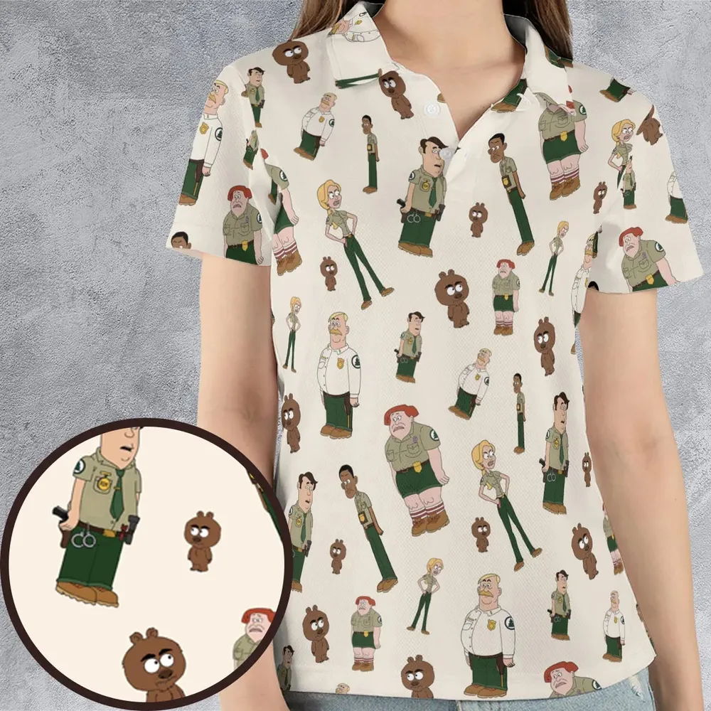 Nature Calls Brickleberry AOP Men/Women Polo Shirt - 4