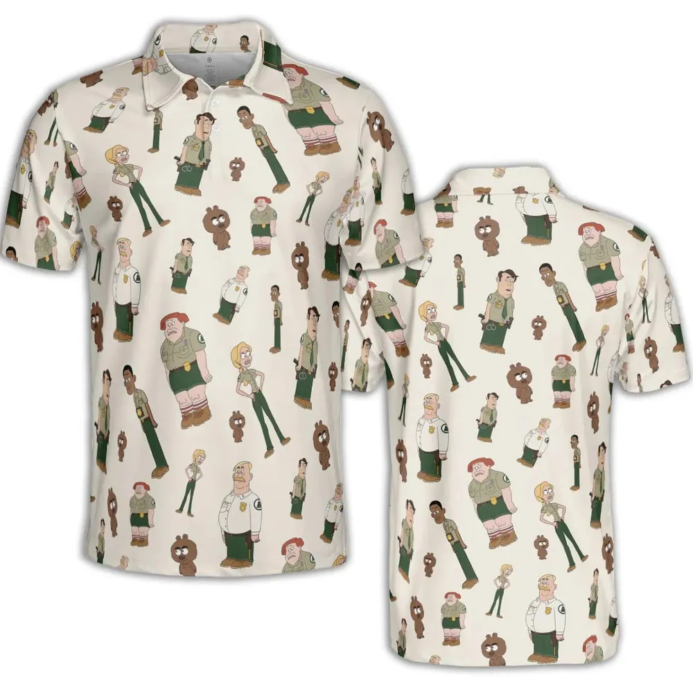Nature Calls Brickleberry AOP Men/Women Polo Shirt - 2