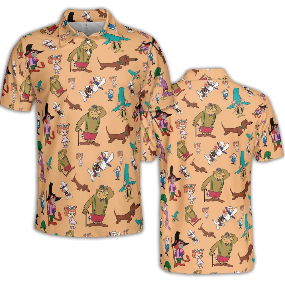The Magilla Gorilla Show Characters AOP Men/Women Polo Shirt - 2