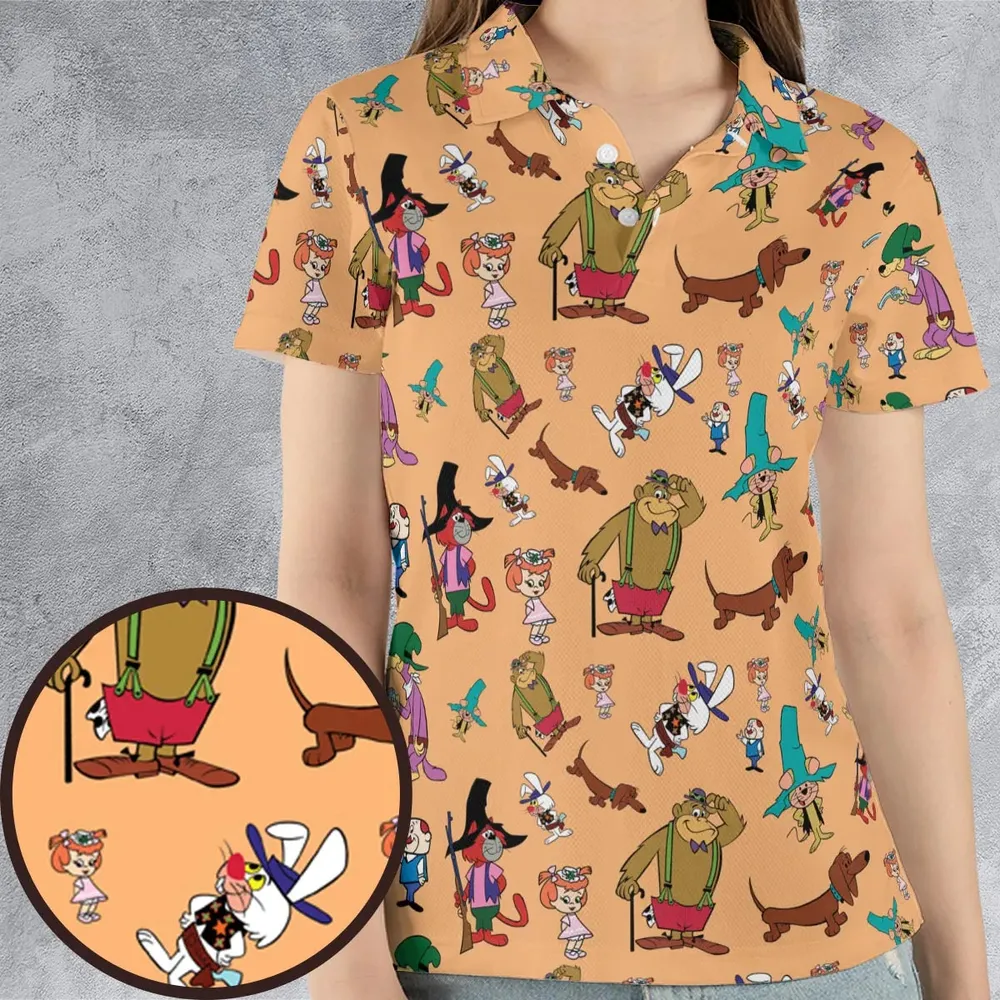 The Magilla Gorilla Show Characters AOP Men/Women Polo Shirt - 4