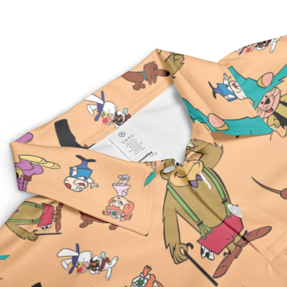 The Magilla Gorilla Show Characters AOP Men/Women Polo Shirt - 3