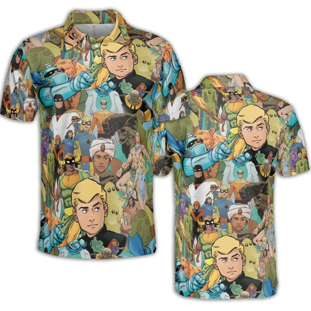 Futures Quest Heroes AOP Men/Women Polo Shirt - 2