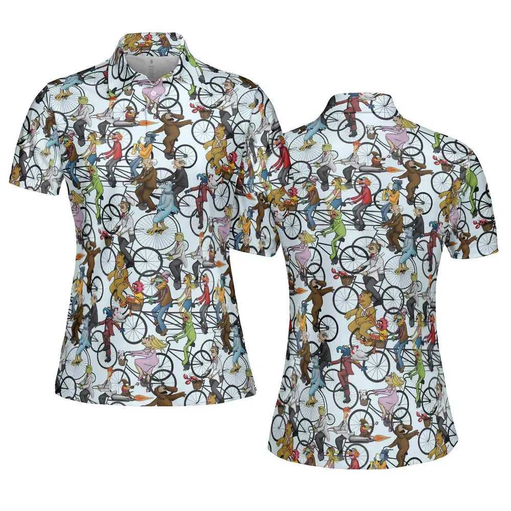 Tour De Muppet The Muppet Movie AOP Men/Women Polo Shirt - 5