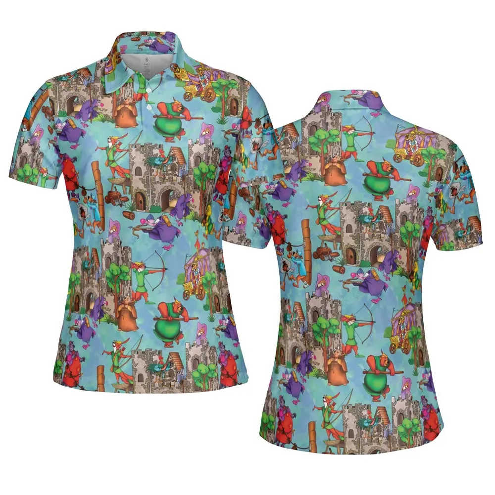 Steal From the Rich Robin Hood AOP Men/Women Polo Shirt - 5