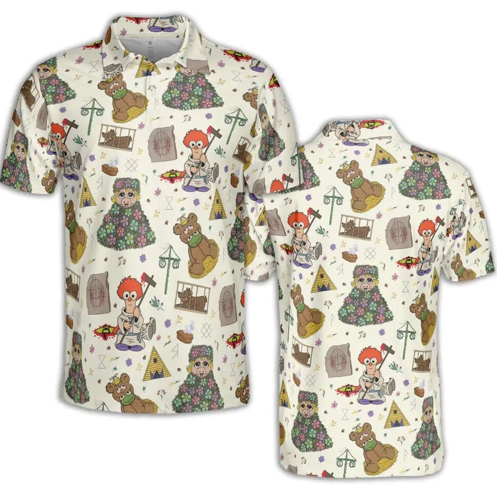 Festivites Midsommar Muppet Babies AOP Men/Women Polo Shirt - 2