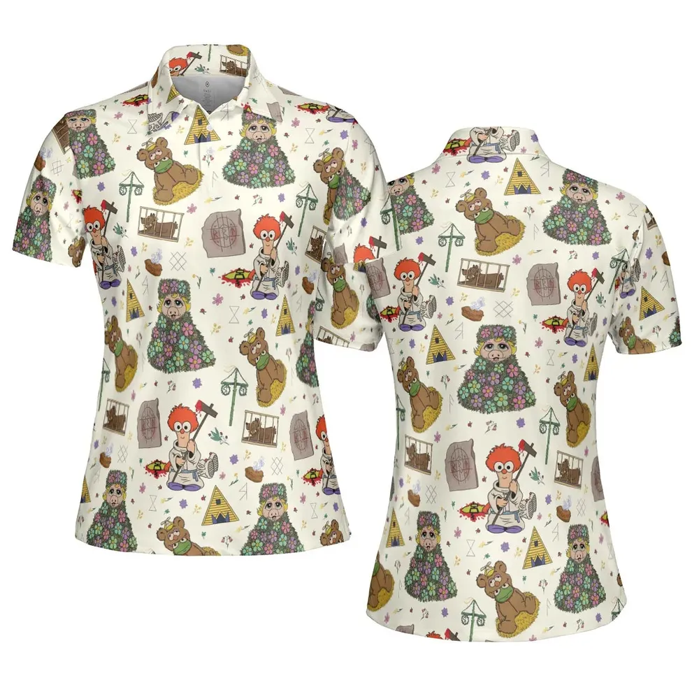 Festivites Midsommar Muppet Babies AOP Men/Women Polo Shirt - 5