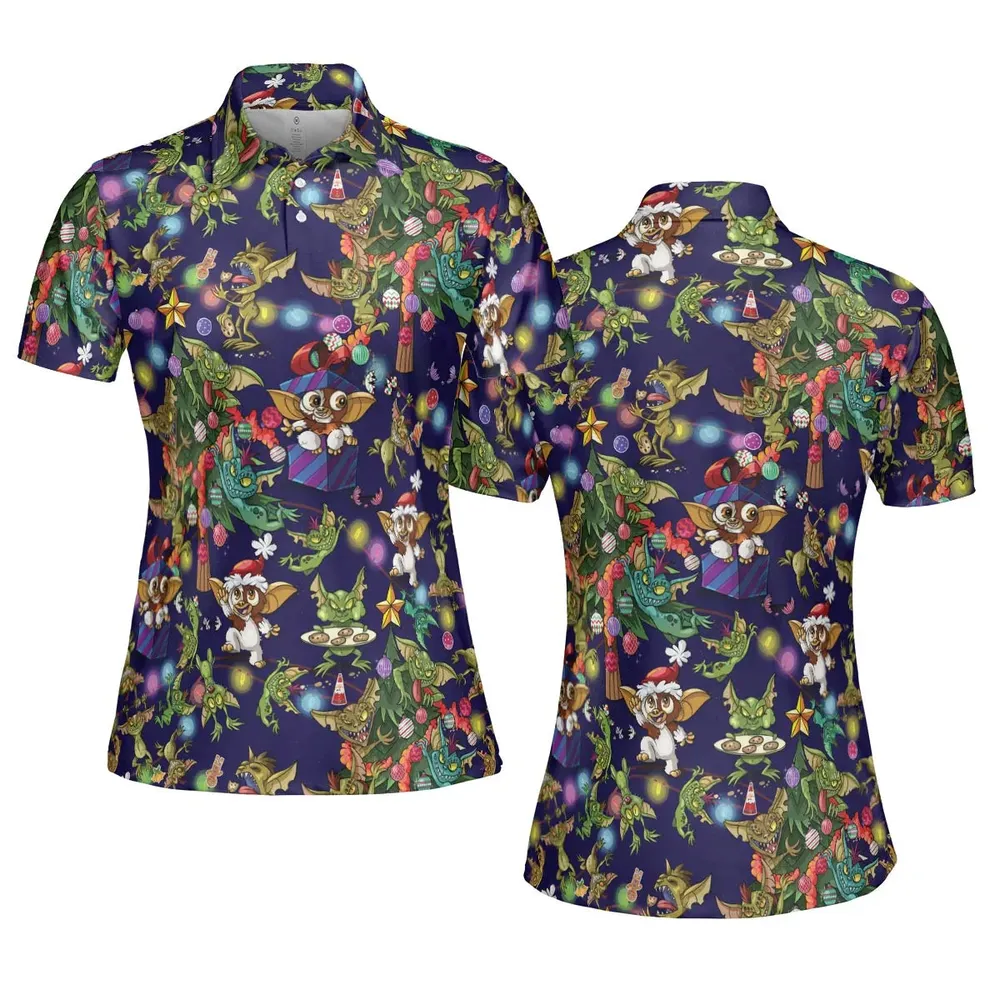 Christmas Movie Little Monsters Greamlins AOP Men/Women Polo Shirt - 5