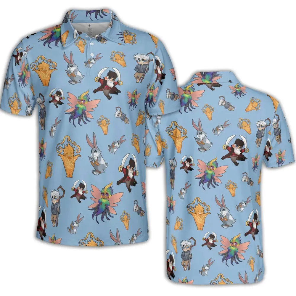 Rise of the Guardians Characters AOP Men/Women Polo Shirt - 2
