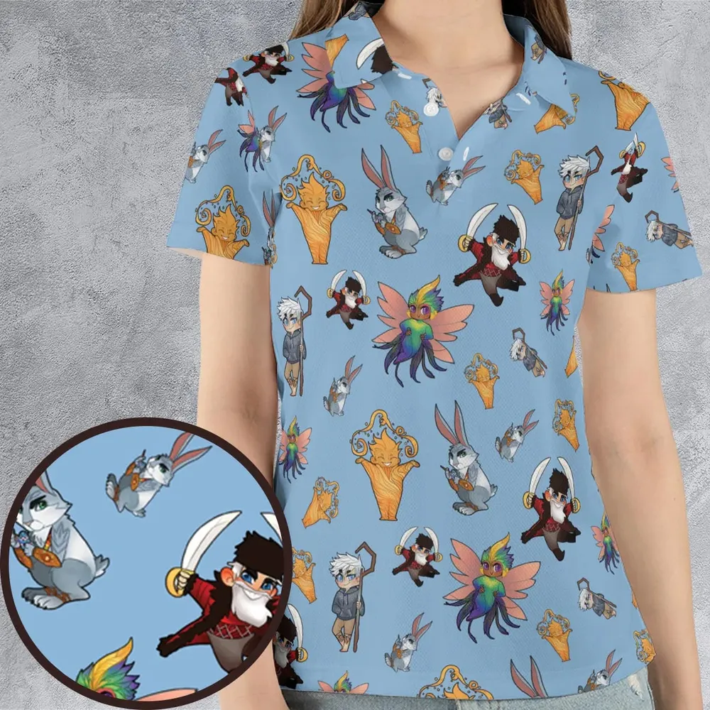 Rise of the Guardians Characters AOP Men/Women Polo Shirt - 4