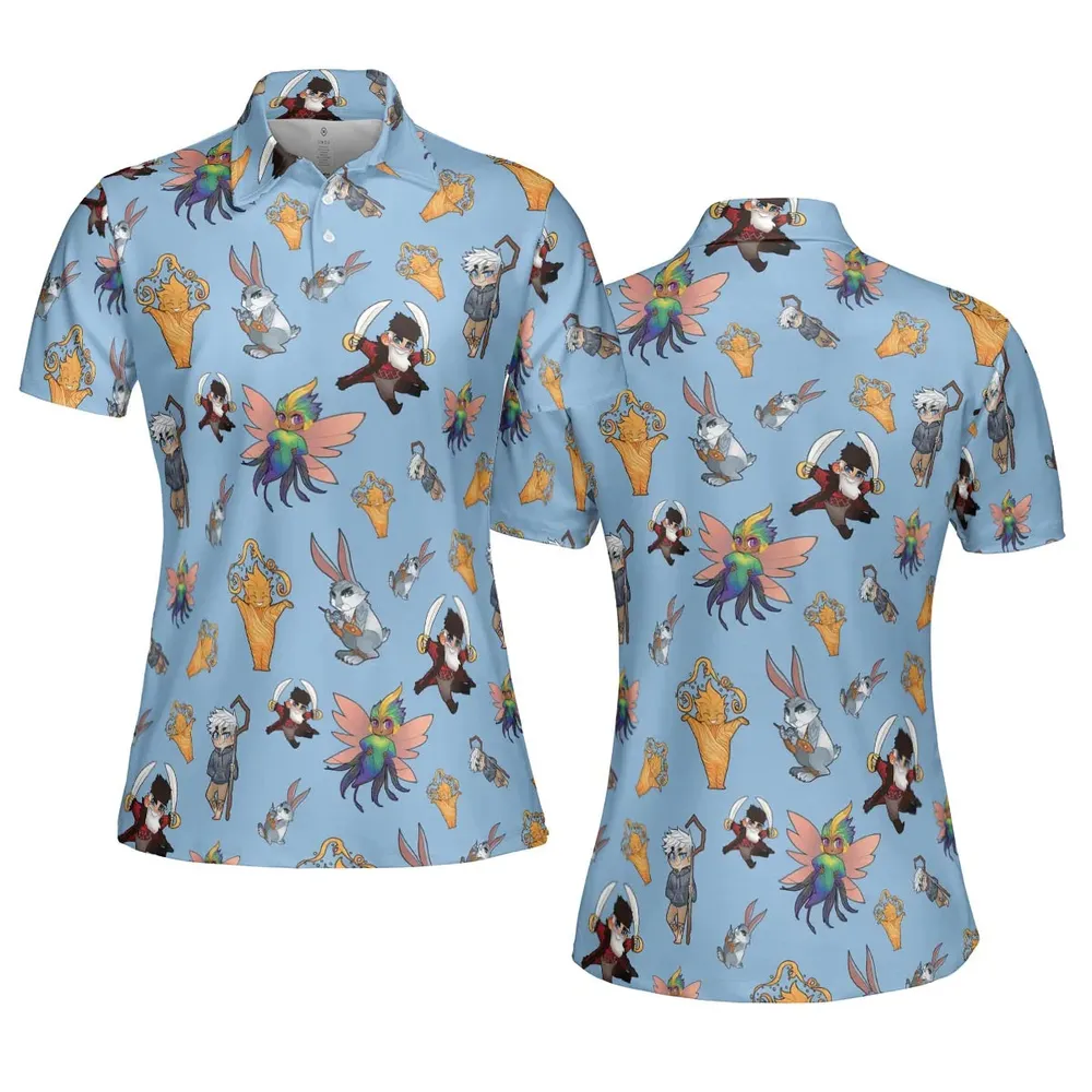 Rise of the Guardians Characters AOP Men/Women Polo Shirt - 5