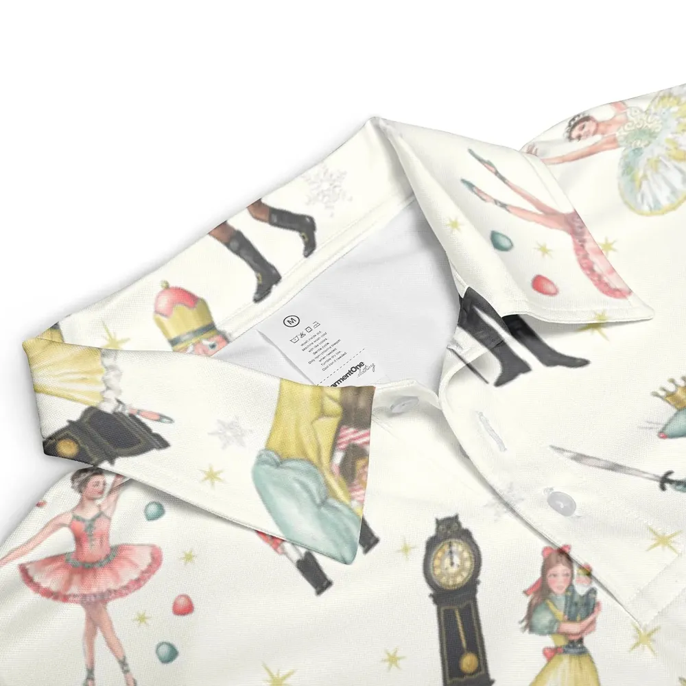 Plum Fairy for Holiday The Nutcracker AOP Men/Women Polo Shirt - 3