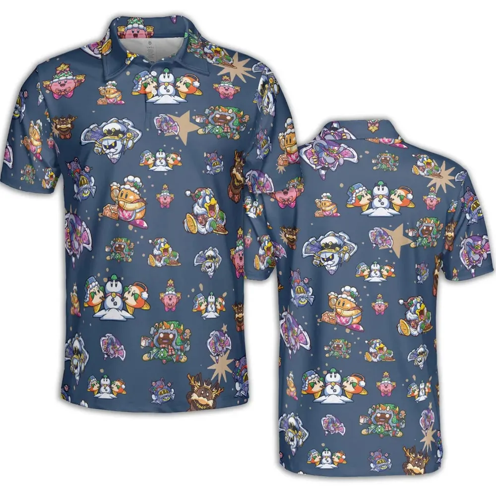 Dream Land Holiday Kirby AOP Men/Women Polo Shirt - 2