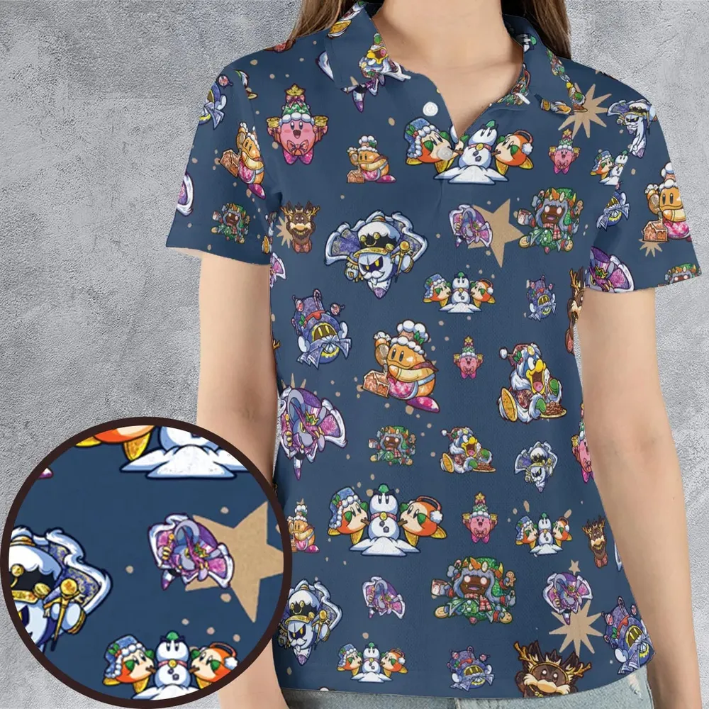 Dream Land Holiday Kirby AOP Men/Women Polo Shirt - 4