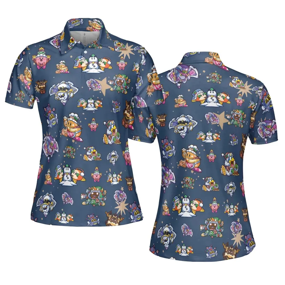 Dream Land Holiday Kirby AOP Men/Women Polo Shirt - 5