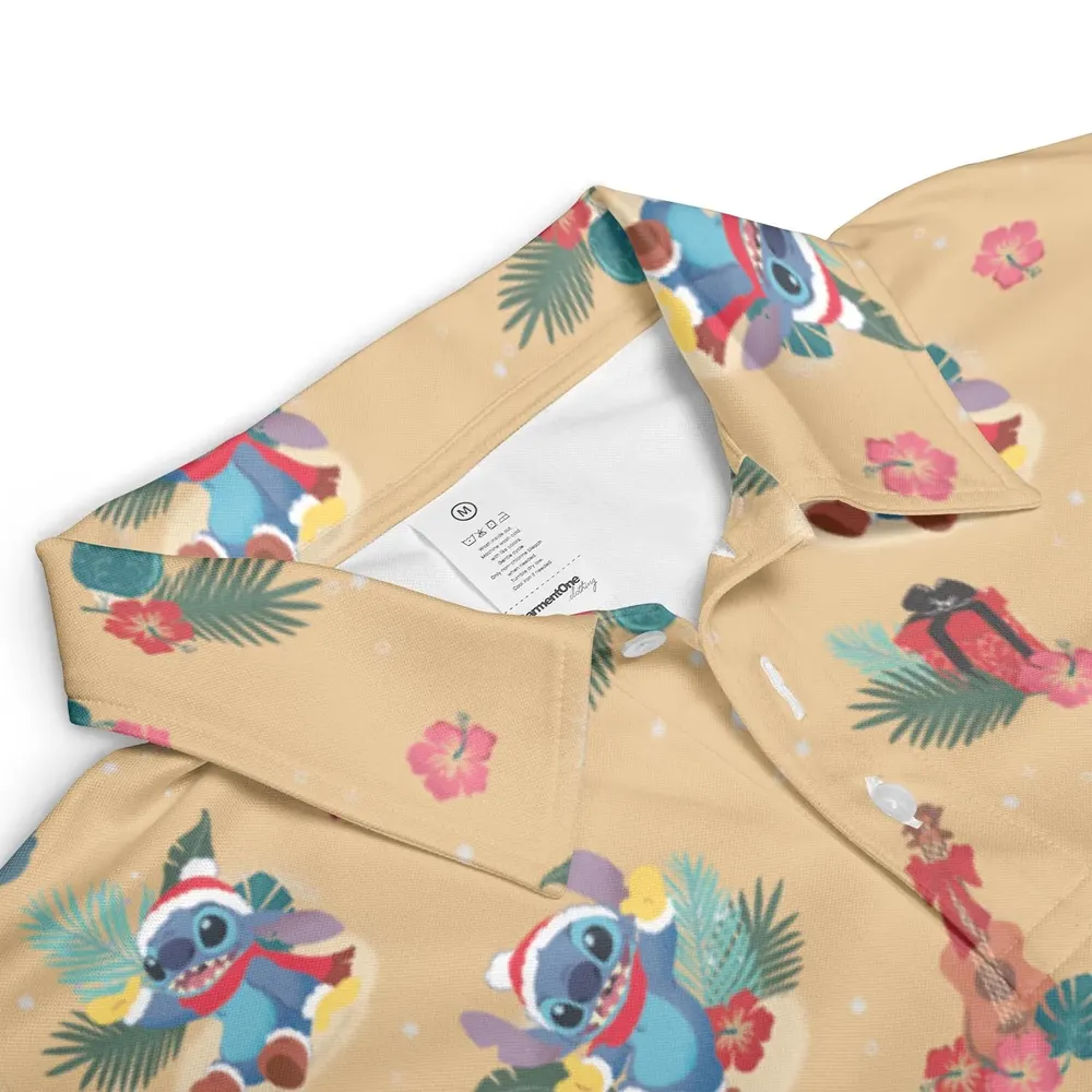 Aloha Xmas Stitch AOP Men/Women Polo Shirt - 3
