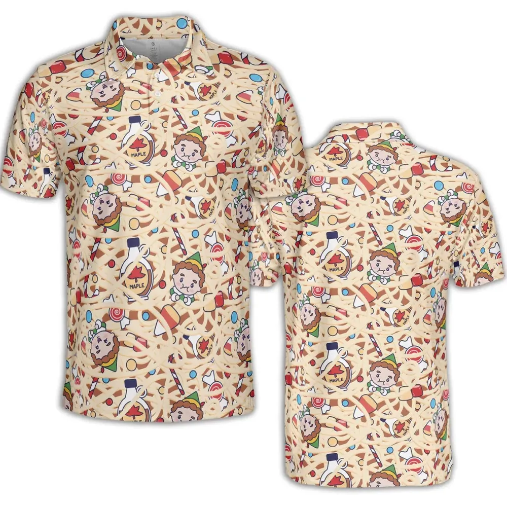 Holiday Joy Buddy the ELF AOP Men/Women Polo Shirt - 2